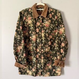 Vintage Ralph Lauren Floral Barn Jacket Chore Coat